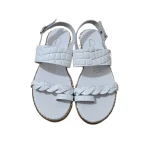 Colourit γυναικεία δερμάτινα σανδάλια Κροκό Λευκό – 297 Μύκονος