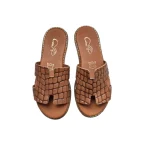 Colourit γυναικεία δερμάτινα σανδάλια Κροκό Ταμπά – 294 Αμοργός