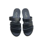 Colourit γυναικεία δερμάτινα σανδάλια Μαύρο – 222 Ικαρία