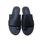 Colourit γυναικεία δερμάτινα σανδάλια Μαύρο – 225 Θάσος