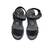 Colourit δερμάτινες χειροποίητες πλατφόρμες μαύρο – 277 Σάμος