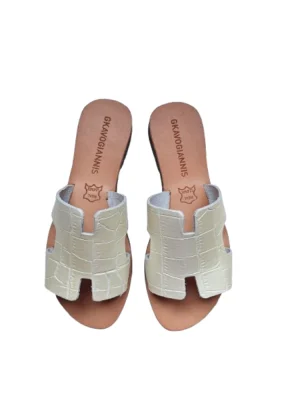 Gkavogiannis δερμάτινα σανδάλια πέρλα S20-11