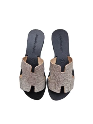 Gkavogiannis δερμάτινα σανδάλια hermes χρυσό Σ-20-23