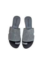 Gkavogiannis δερμάτινα σανδάλια nubuck μολυβί Σ-20-1