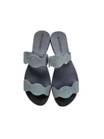 Gkavogiannis δερμάτινα σανδάλια nubuck μολυβί Σ-20-7