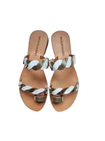 GKAVOGIANNIS ΔΕΡΜΑΤΙΝΑ ΣΑΝΔΑΛΙΑ ΠΛΕΞΟΥΔΑ ΛΕΥΚΟ ΧΡΥΣΟ Σ-20-15