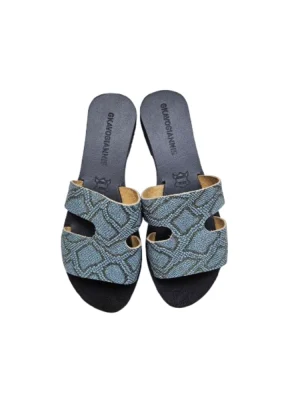 Gkavogiannis δερμάτινα σανδάλια πράσινο S20-24