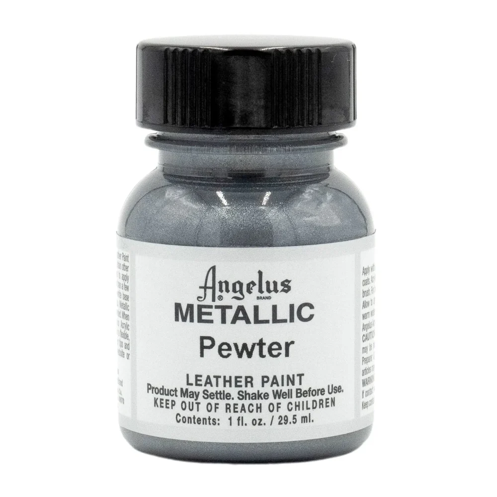 Angelus Leather Paint Metallic Pewter