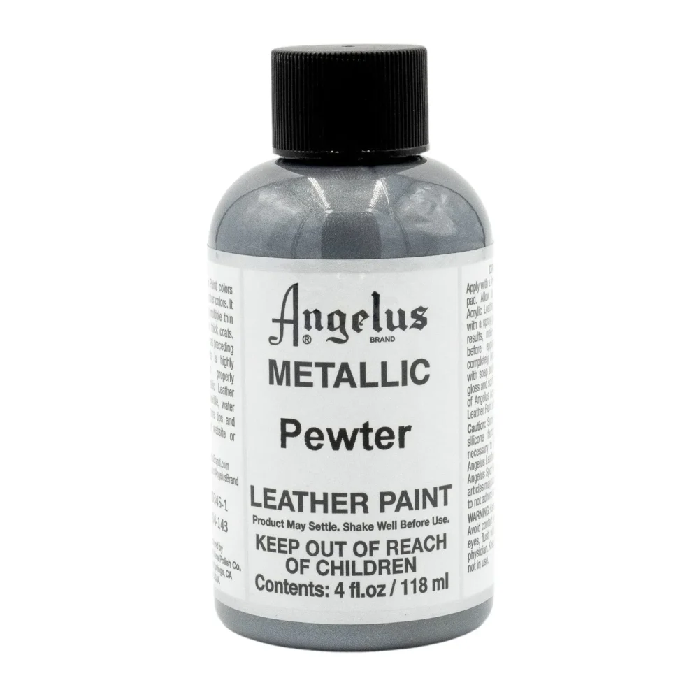 Angelus Leather Paint Metallic Pewter